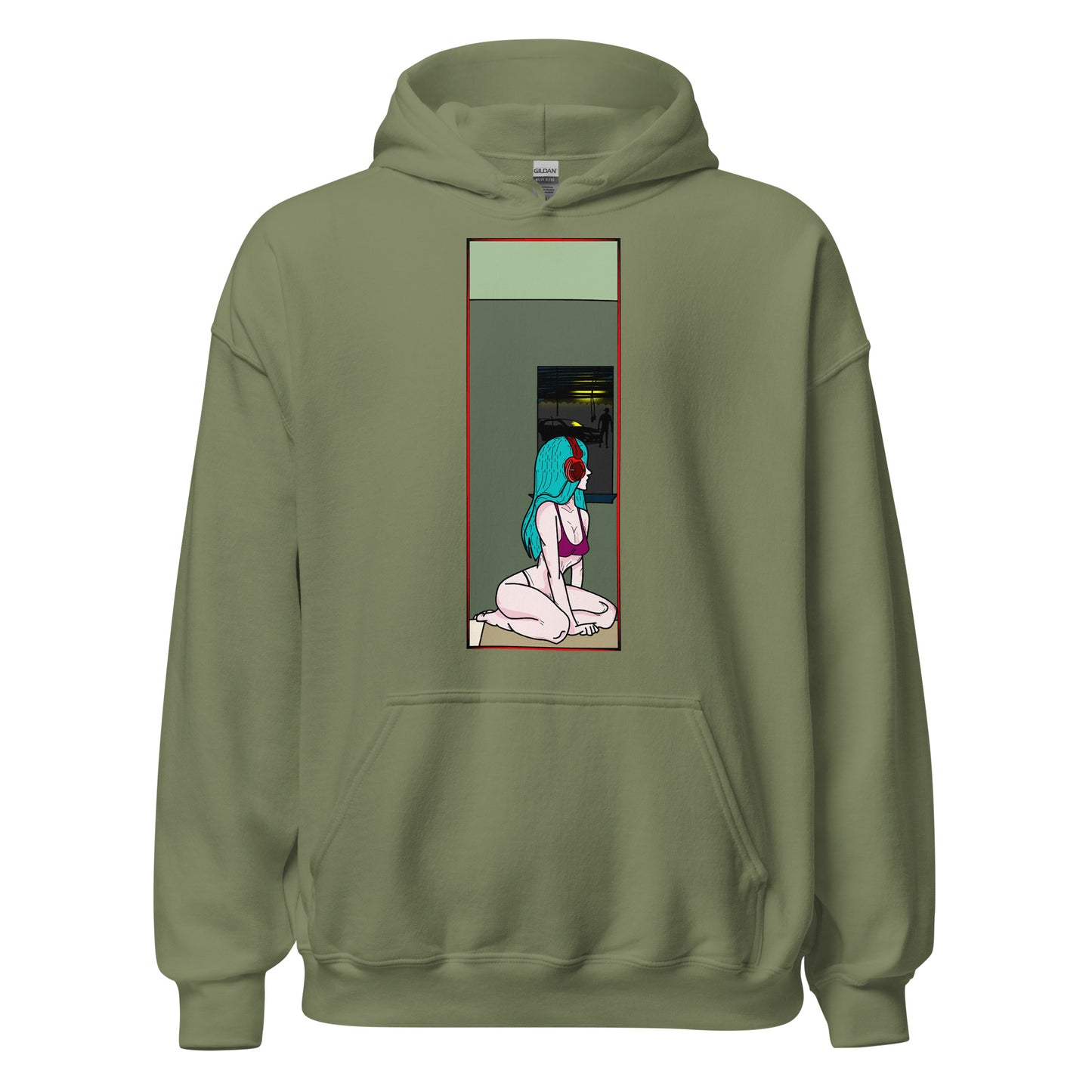 Anime Headphone Girl Hoodie